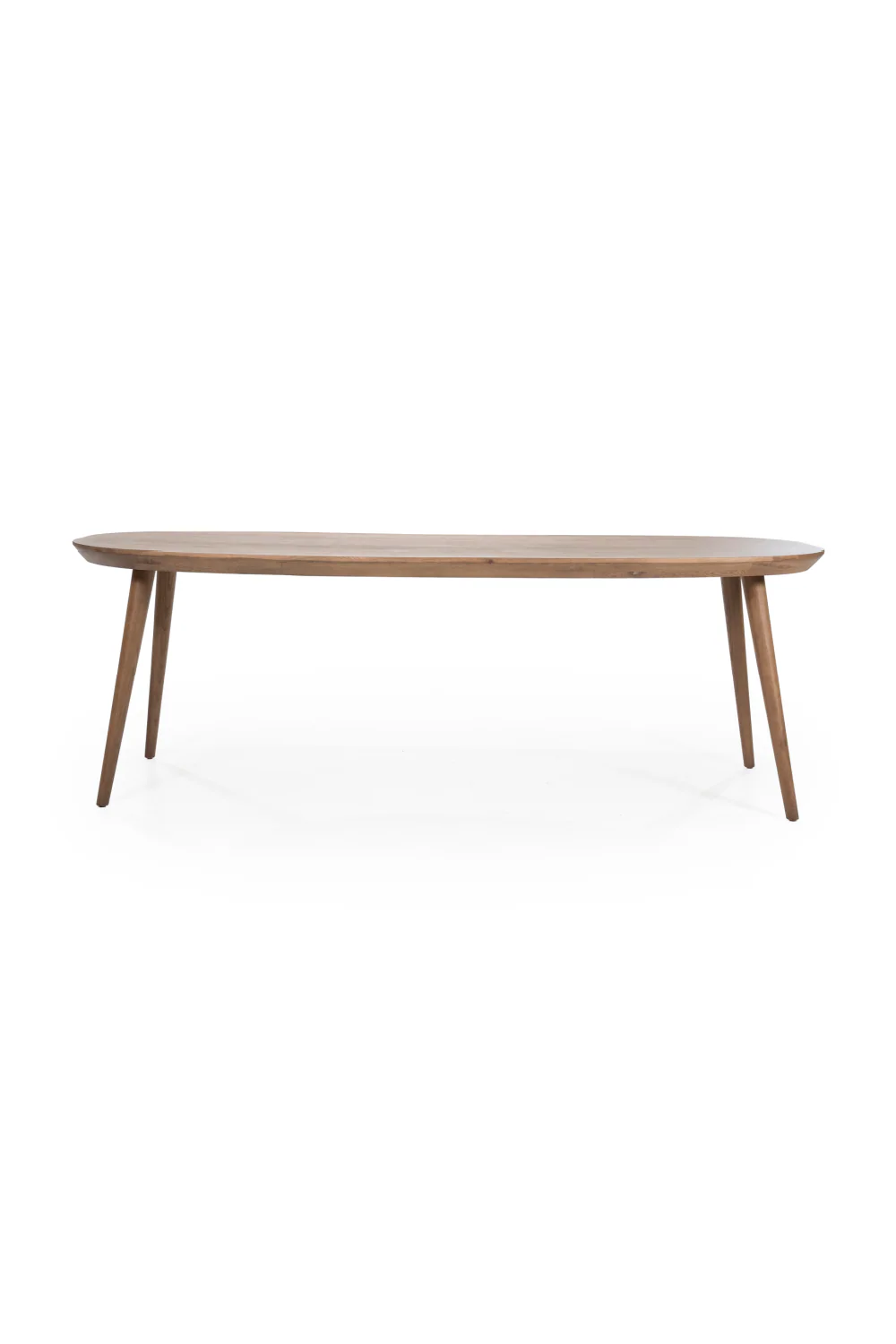 Lacquered Oak Oval Dining Table