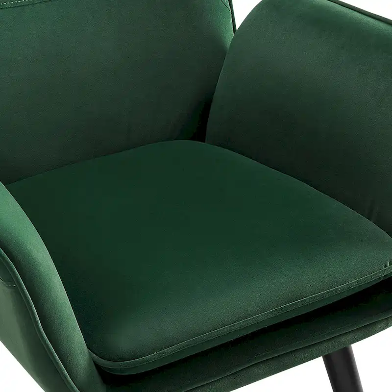Upholstered Wingback Armchair Leisure Accent Chair, Single - 40.55 H x 28.34 W x 33.1 D