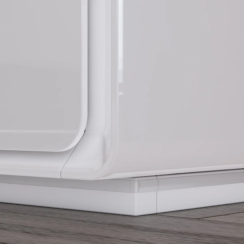 LED Nightstand White Modern Nightstand LED Night Stand Bedside Table