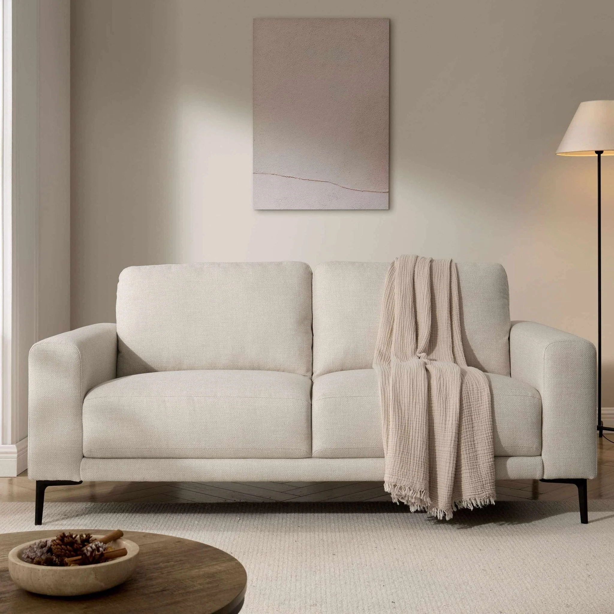 2 Seater Sofa - Beige