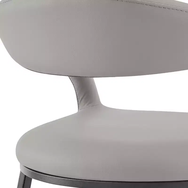 Armen Living 26 Ramona Iron and Faux Leather Counter Height Barstool