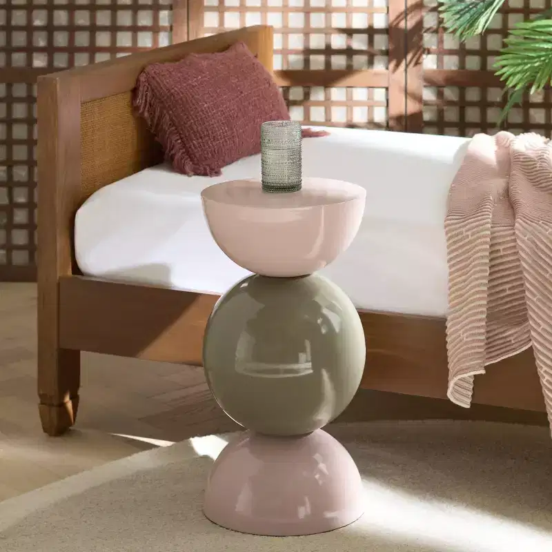 Michio Accent Table - ACC3238 - Beige/Green - Safavieh