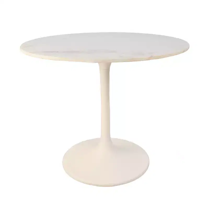 36 Zaha Round Marble Top Dining Table