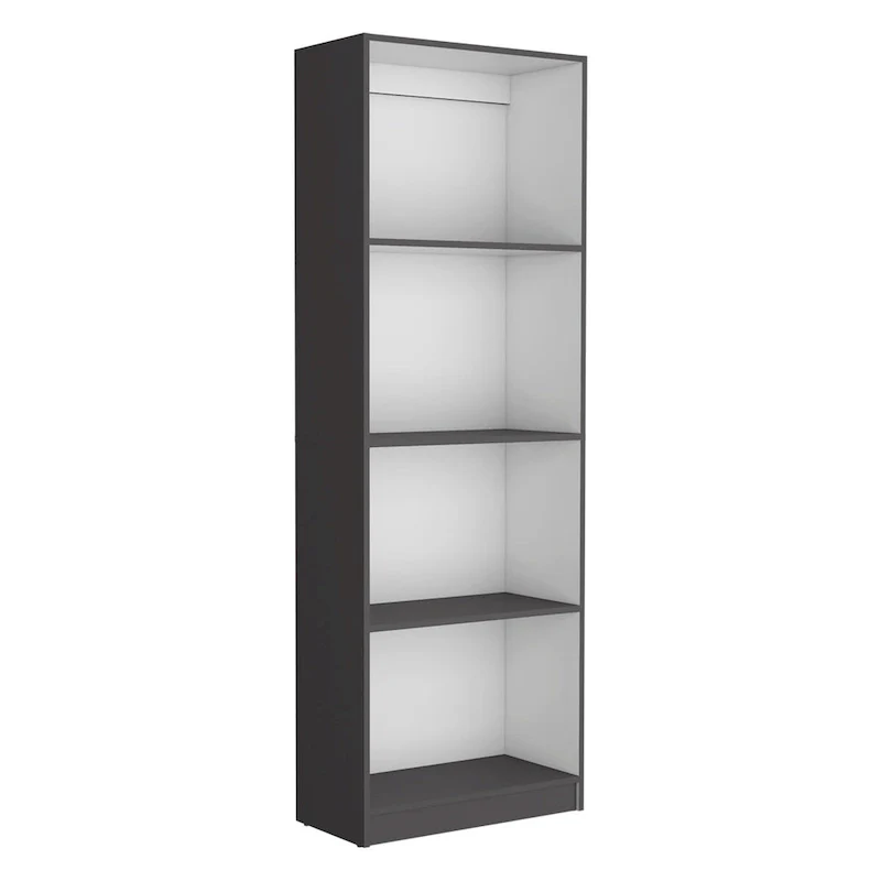 74 Wide 5-Shelf and Cabinet Bookcase