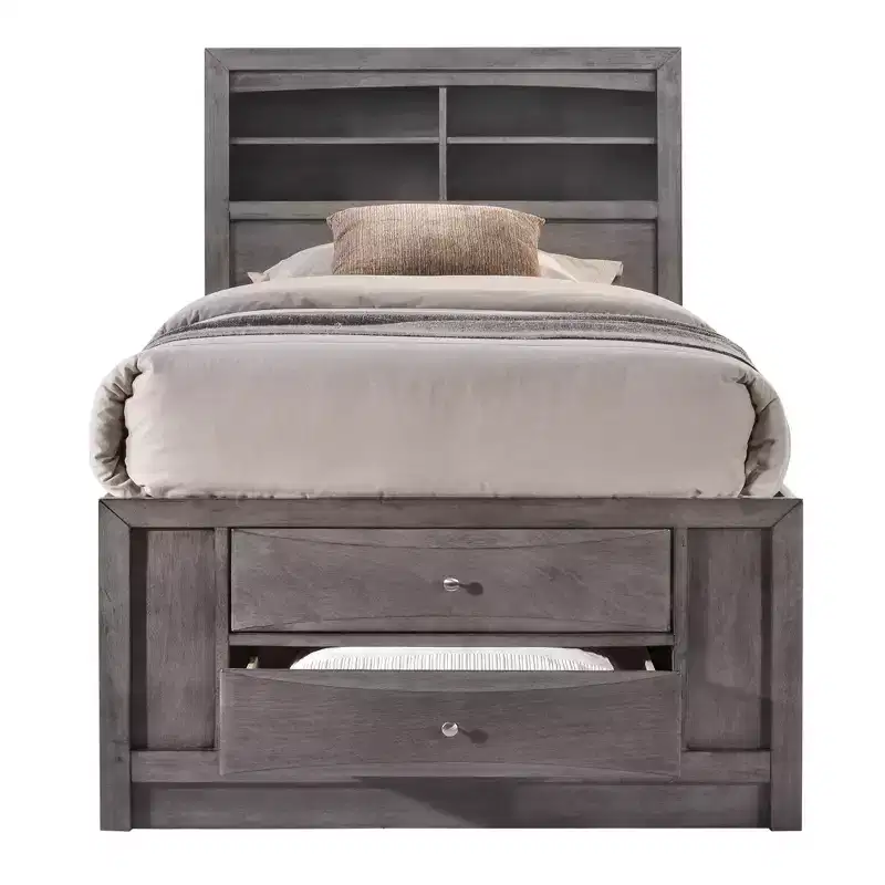 Madison Storage Bed Gray