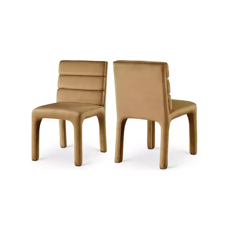 Saddle Velvet Dining Chair