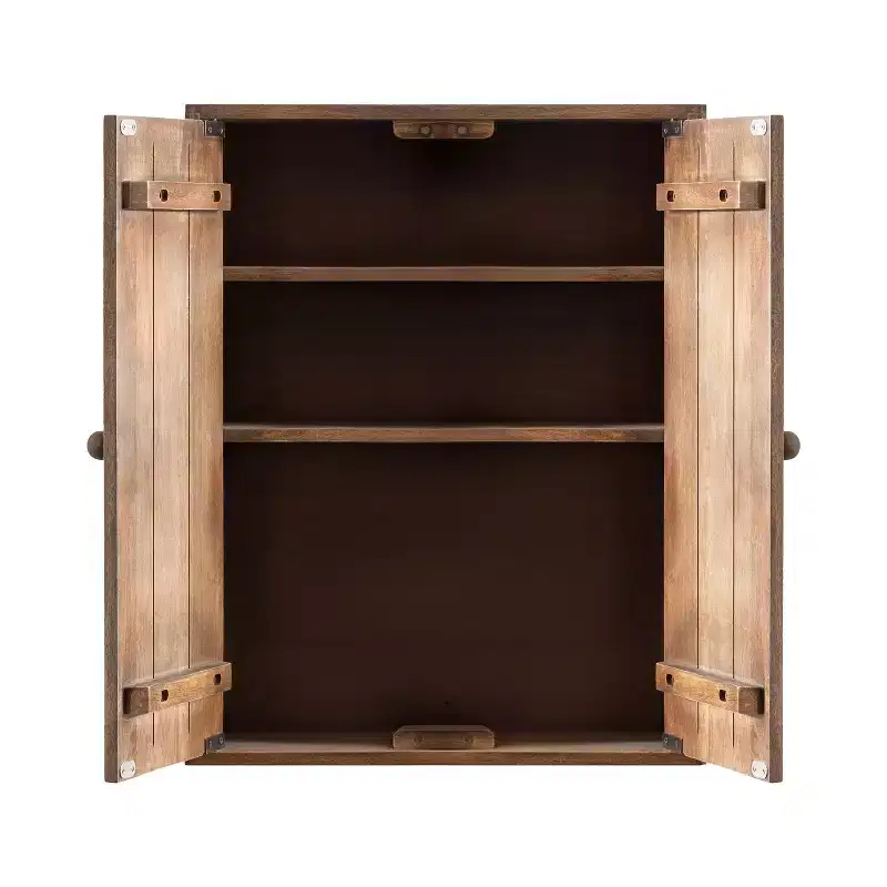 Galliene Hand-Carved Mango Wood Wall Cabinet — 22