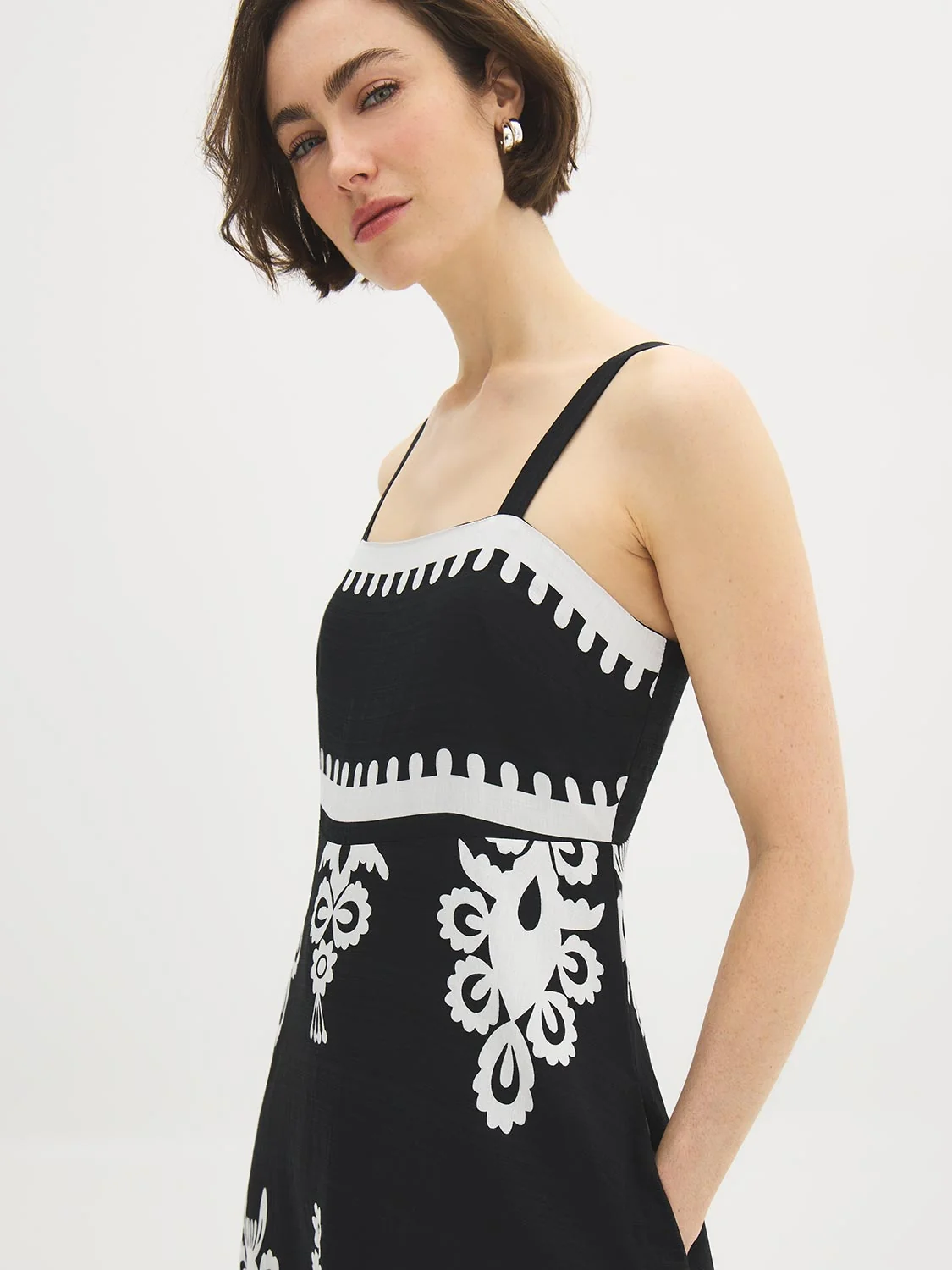 Printed Tiered Maxi Dress