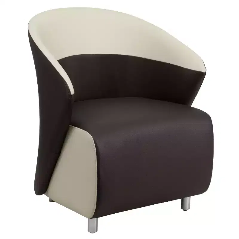 Home Office Curved Barrel Back Lounge Chair