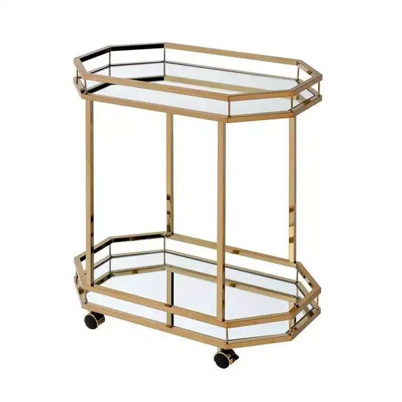 Royal Hampton Serving Cart, Mirror & gold