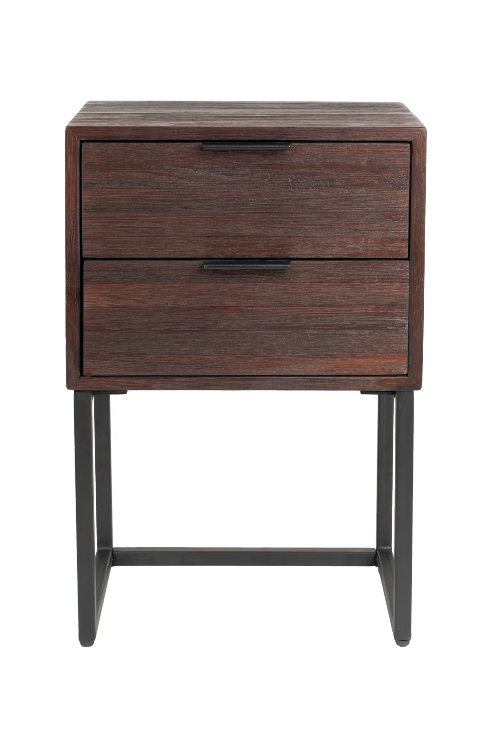 Teak 2-Drawer Side Table
