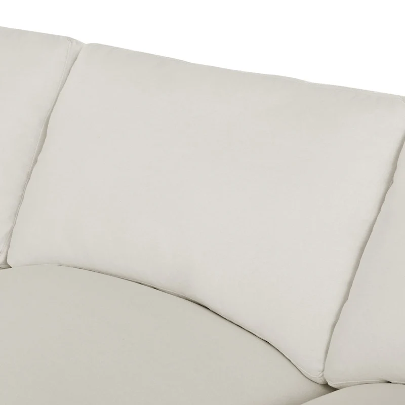 134.40 Modern U-Shaped 6 Seater Sectional Sofa with 2 Large Chaises, Removable Ottomans and Soft Cushions