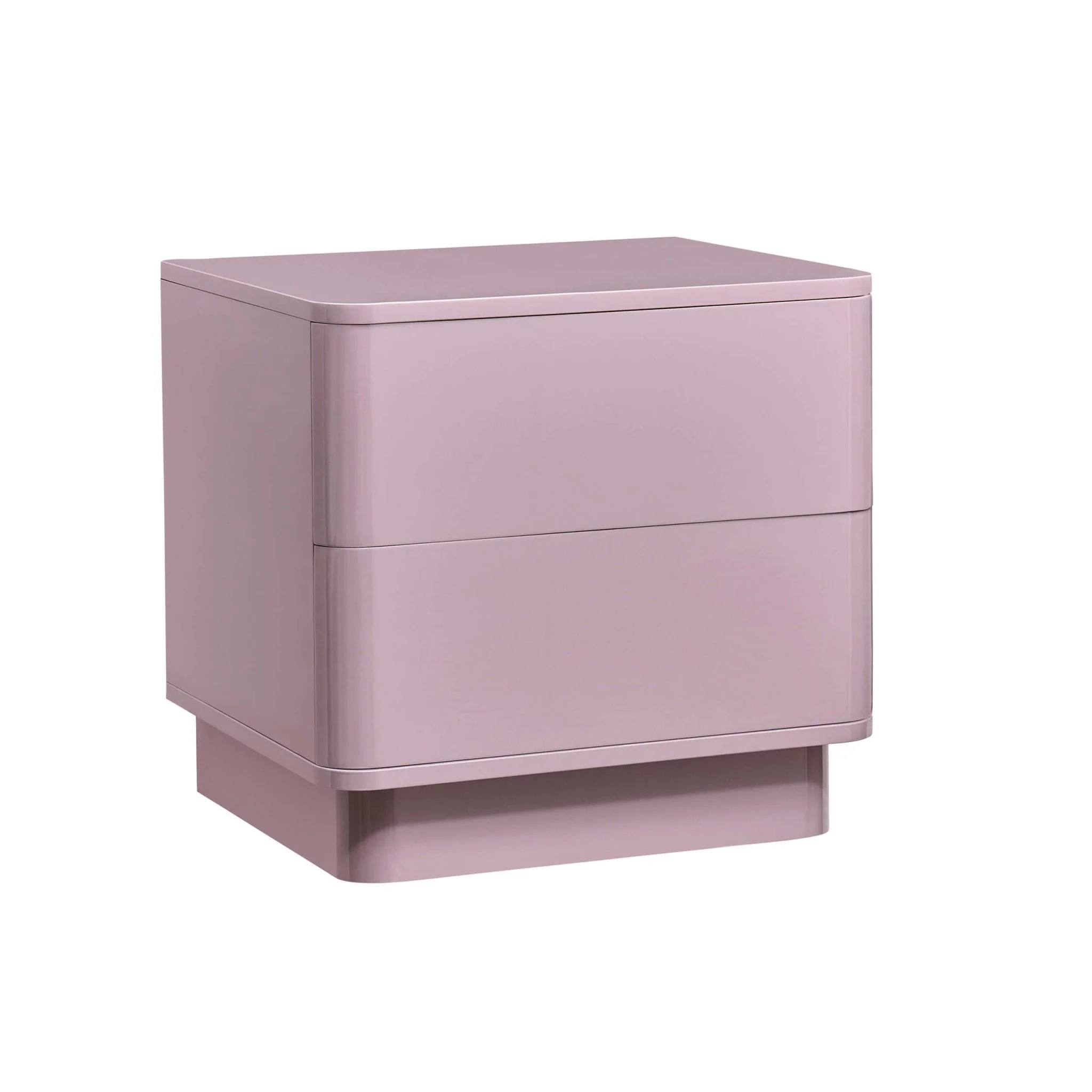 2 Drawer Bedside Table - Violet Ice