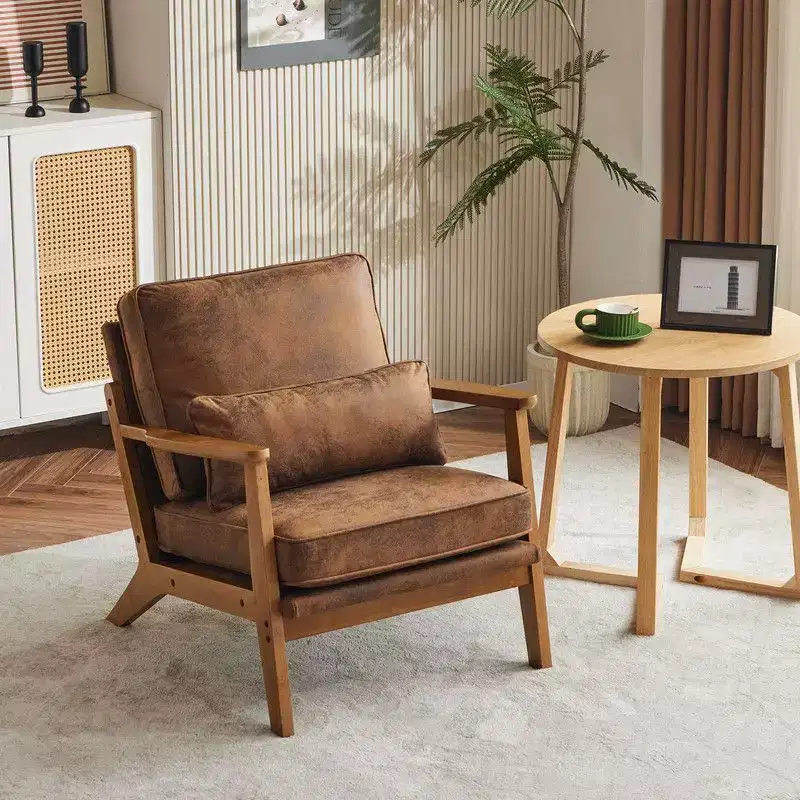 Karl Home Upholstered Single Lounge Chair Accent Chair