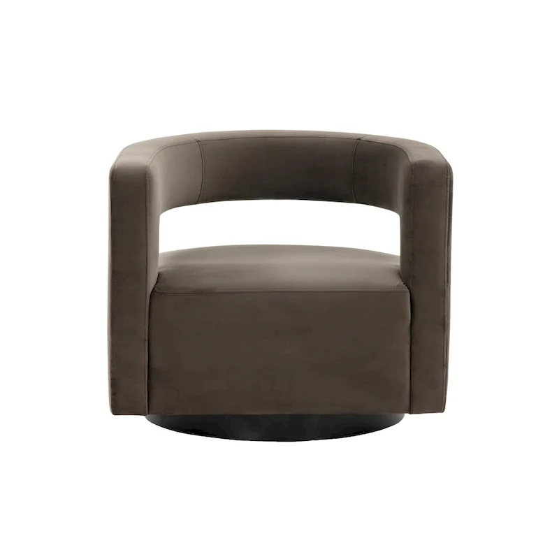 SAFAVIEH Couture Cela Swivel Chair (Fully Assembled) - 31.1 W x 28.4 L x 26.8 H - 31Wx28Dx27H