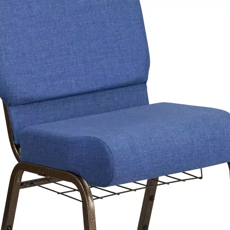 Flash Furniture HERCULES Series 21''W Church Chair with Book Rack