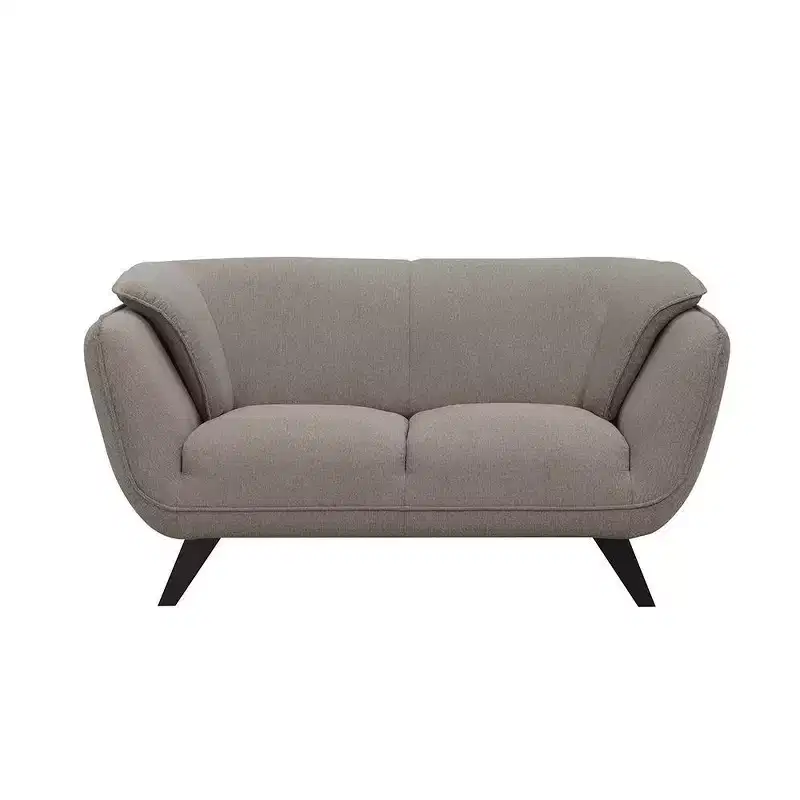 65 Nayeli Sofa Brown Linen - Acme Furniture: Upholstered Leather, Wood Frame, No Assembly Required
