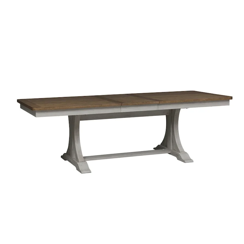 Farmhouse Reimagined Antique White 6 Piece Trestle Set