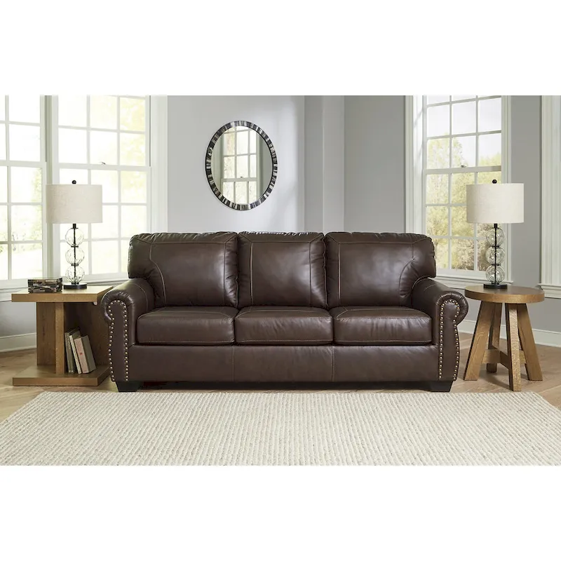 Dark Brown Sofa - 92W x 40D x 39H