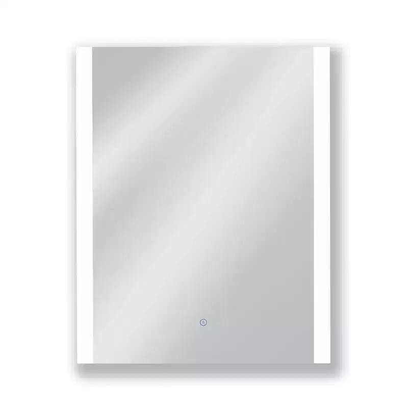24"x30" Premium Lumen Single Frameless Fixed Color Temp LED Wall Mirror with Anti Fog Glass - Tosca: Touch Control, Wall Mounted Vanity Mirror