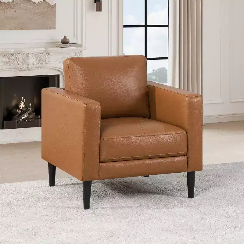 Upholstered Sofa in Air Leather
