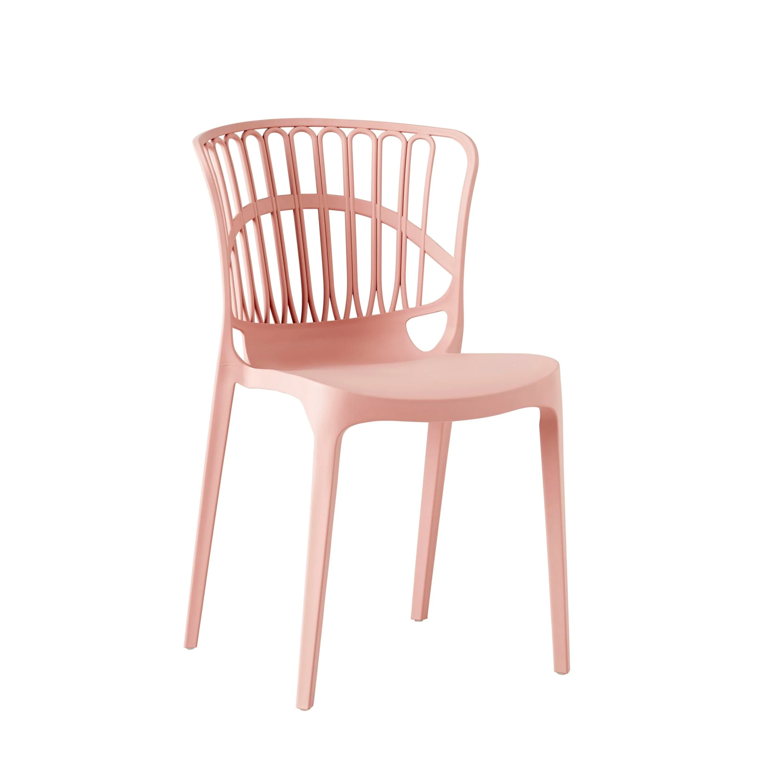 Romy Coastal Upholstered Dining Chair Dusty Blush