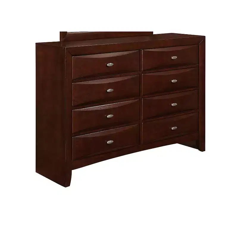 HomeStock USA Linda Merlot Dresser