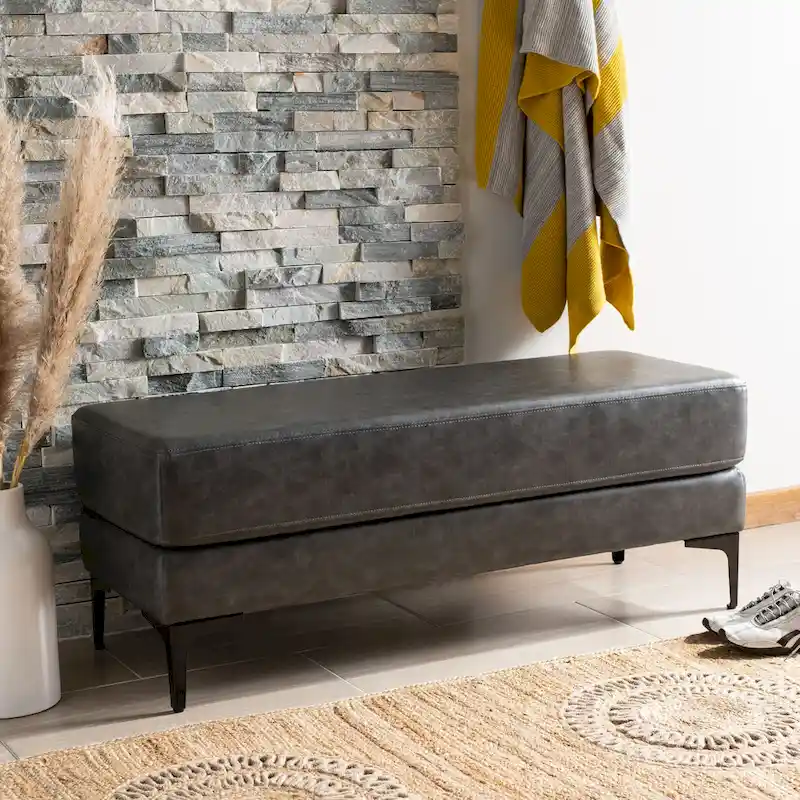 SAFAVIEH Roena Rectangular Bench - 48 x 18 x 18 - 48Wx18Dx18H