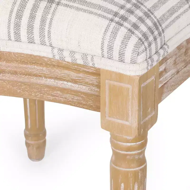 GDFStudio Newman Traditional Upholstered Rubberwood Dining Chairs (Set of 4)