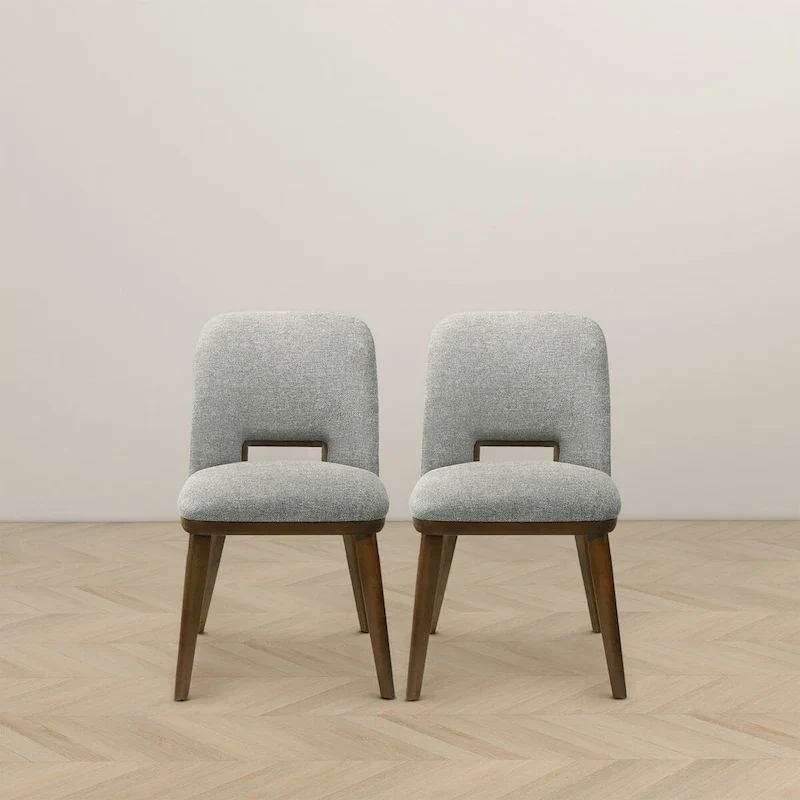 Raleigh Luxury Modern Solid Wood Dining Chair (Set of 2)
