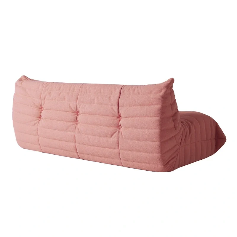 Feature Lazy Sofa Teddy Fabric Couch Living Room Sofa Bean Bag Chair
