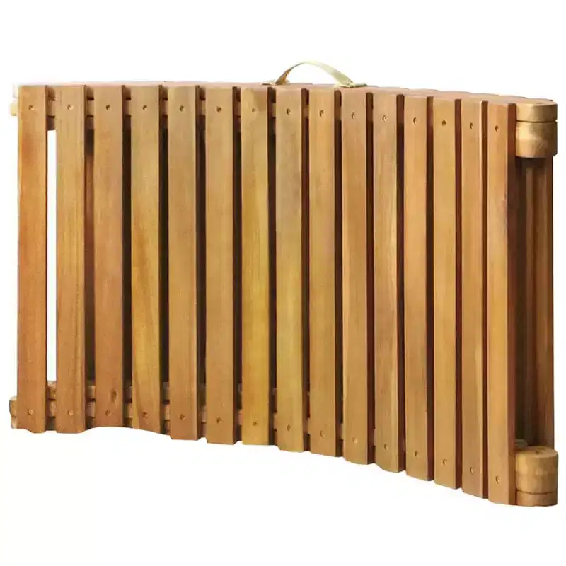 vidaXL Sun Lounger Natural Brown Solid Acacia wood with a natural oil finish