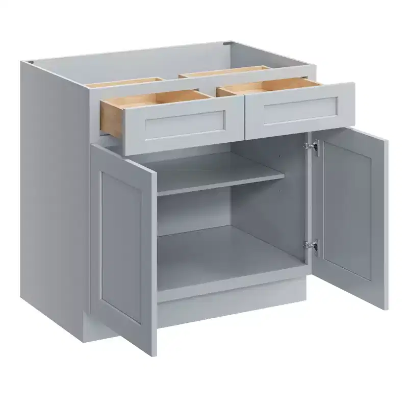 CASAINC 30 in. W x 24 in. D x 34.5 in. H Base Kitchen Cabinet with Drawer and Soft-Close Hinges  Plywood RTA Cabinet