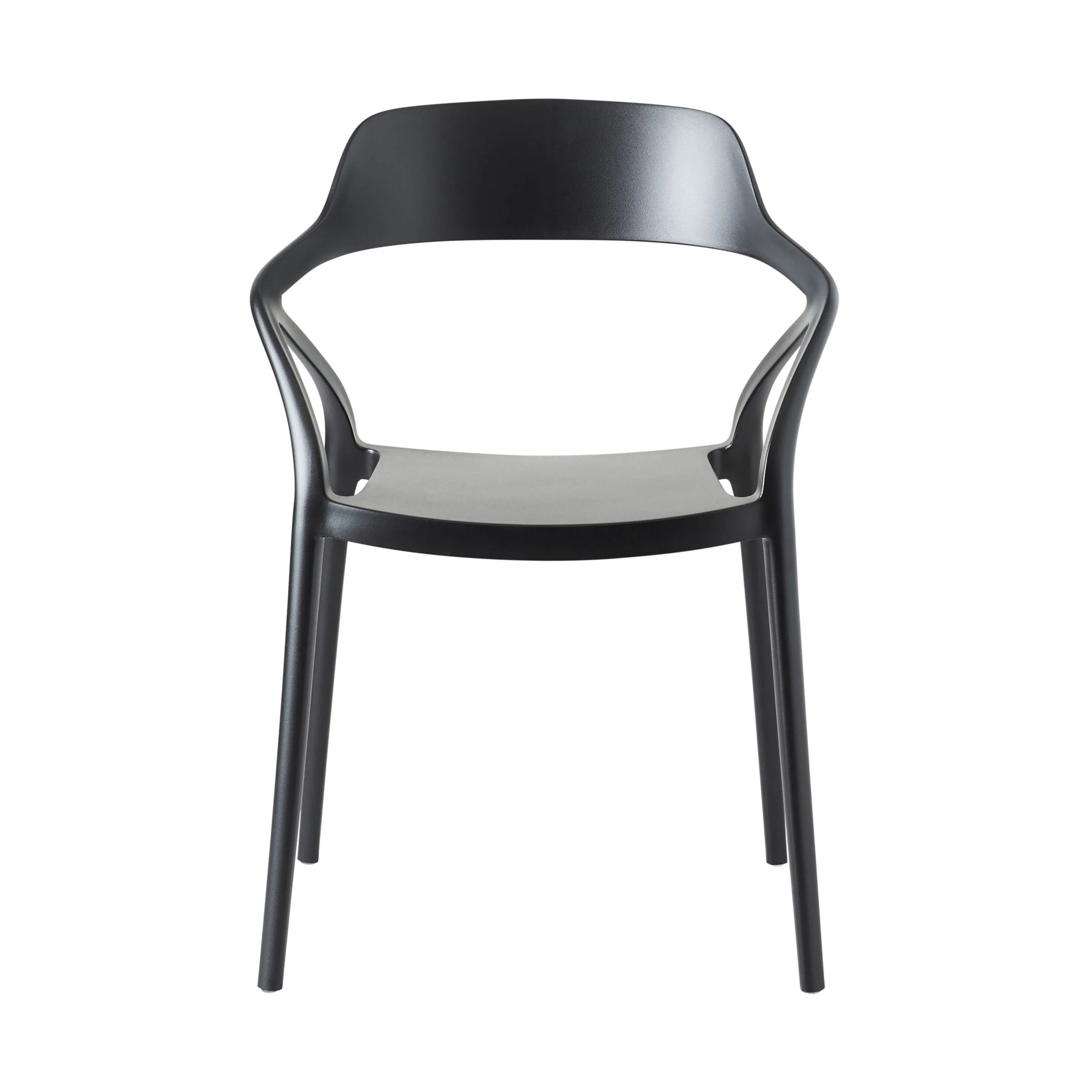 Inigo Outdoor Aluminium Stackable Dining Chair Matte Black