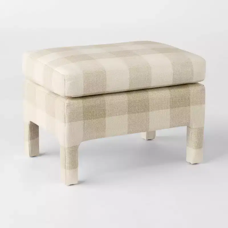 Bellfield Fully Upholstered Ottoman - Threshold designed with Studio McGee