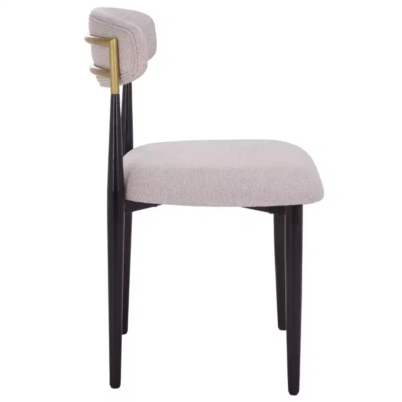 Covelle Dining Chair - Set of 2 - DCH6400 - Black Gold/Dove Grey - Safavieh