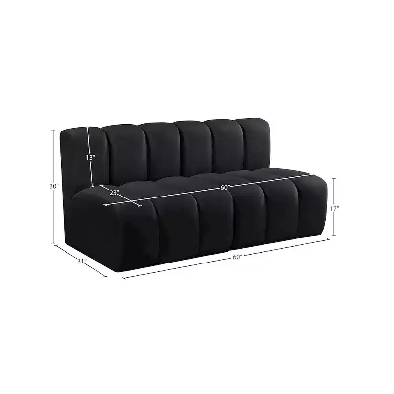 Meridian Furniture,Arc Velvet Modular Sofa
