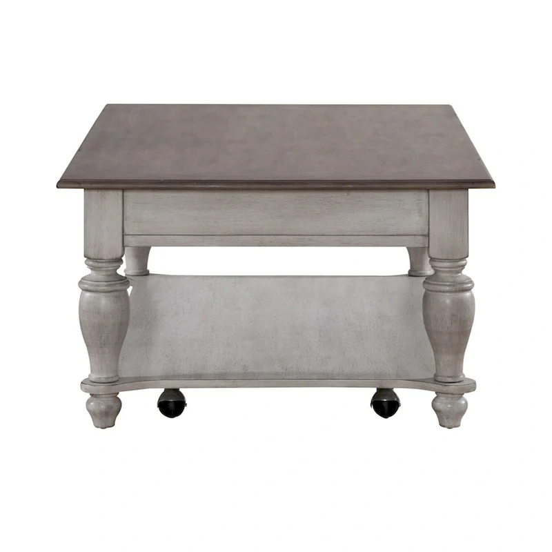 Ocean Isle Antique White Optional 3-Piece Cocktail Table Set
