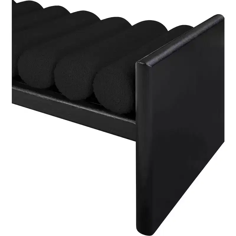 Meridian Furniture,Waverly Boucle Fabric Bench