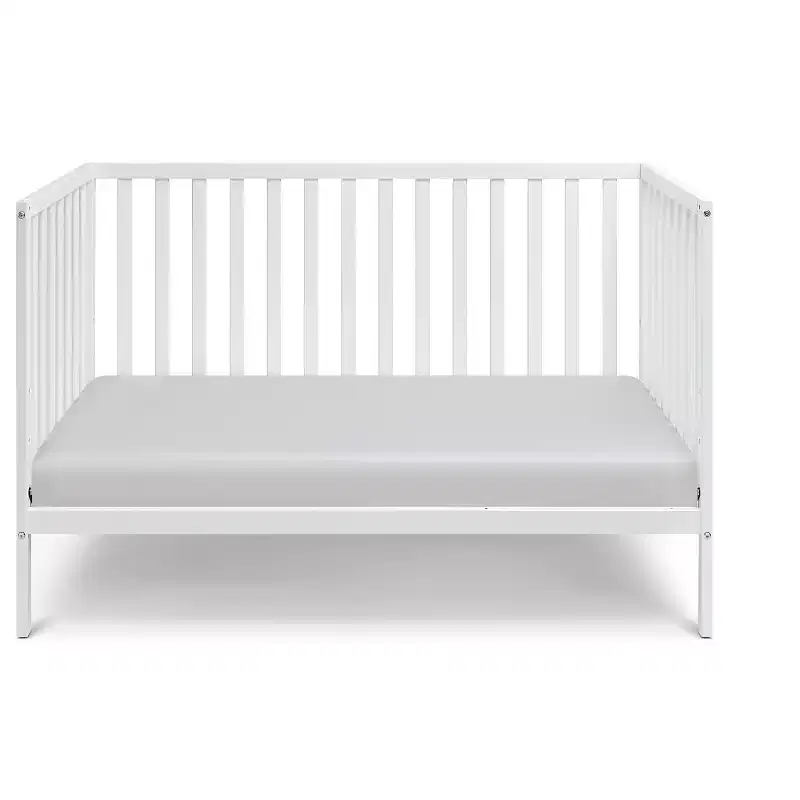 GDFStudio Little 3-in-1 Convertible Solid Wood Bedside Crib Only