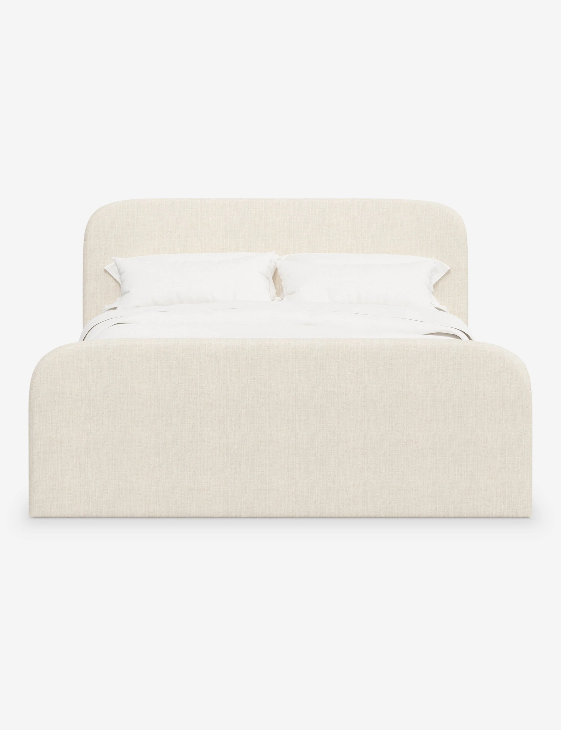 Bed With Footboard A streamlined design and low, rounded headboard bring soft appeal to this upholstered bed frame. Choose from a wide range of