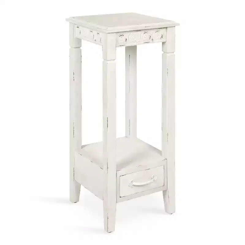 Square Wood Tea Table 12x12x30