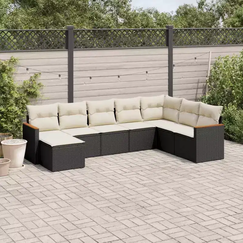vidaXL Garden Sofa Set with Cushions - Modular Design in Multiple Colors