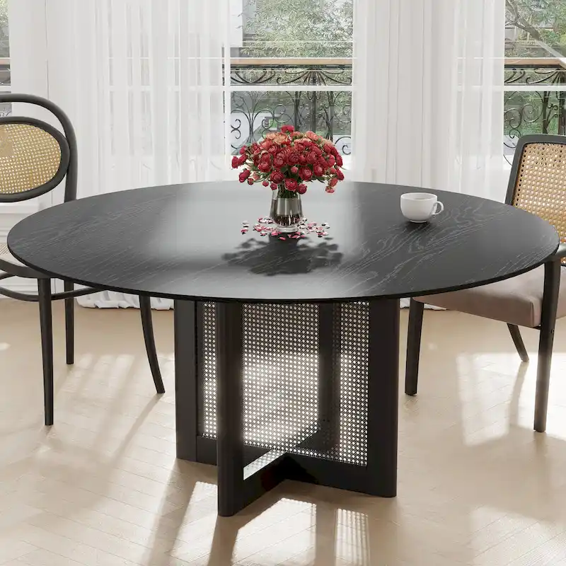 Solid Wood Round Dining Table 4-6 People