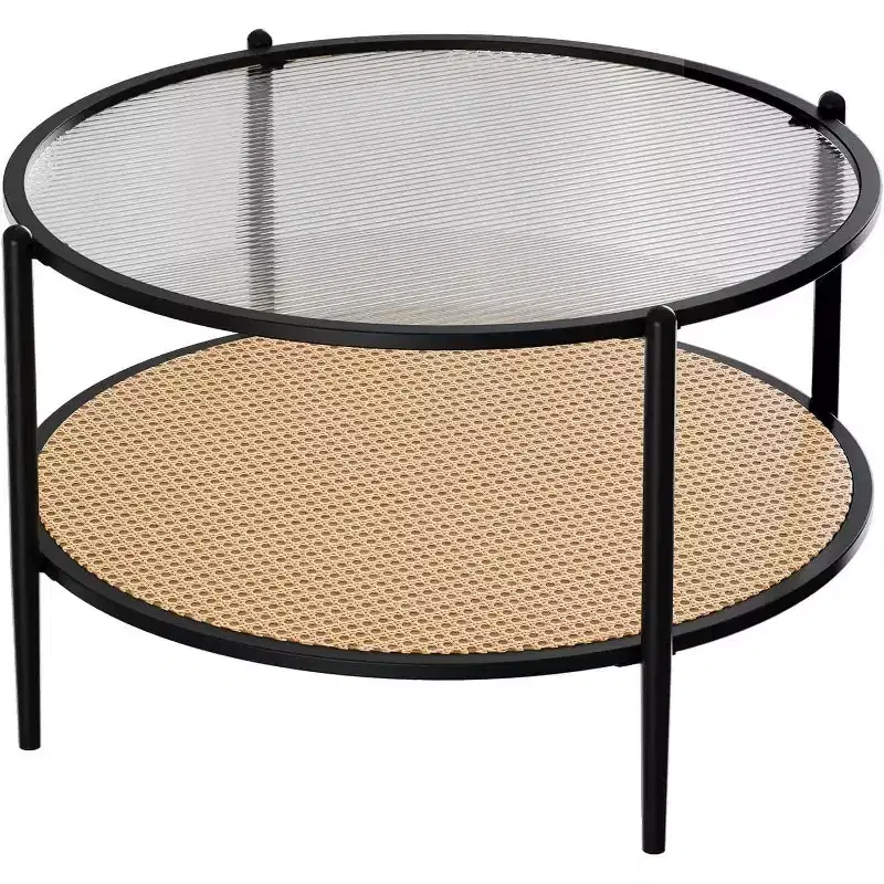 Boho Round Coffee Table, 30