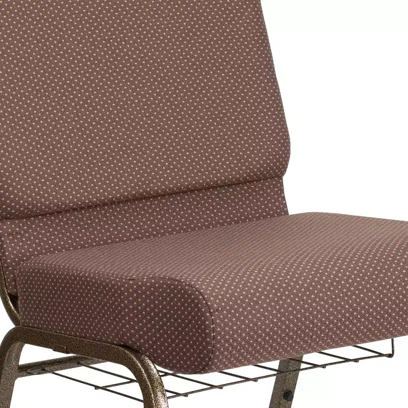Flash Furniture HERCULES Series 21''W Church Chair with Book Rack