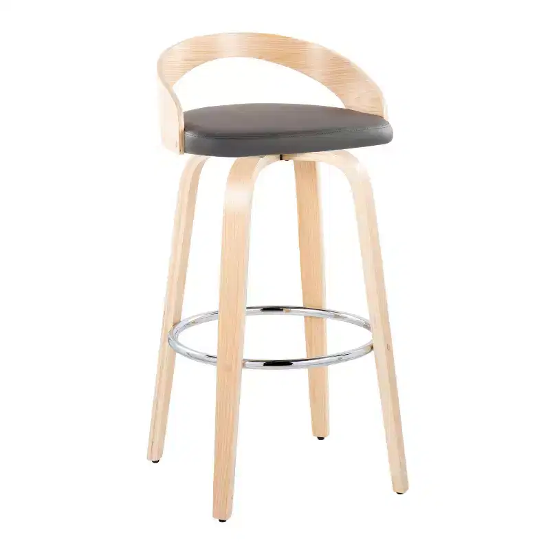 LumiSource Set of 2 30 Grotto Swivel Barstools