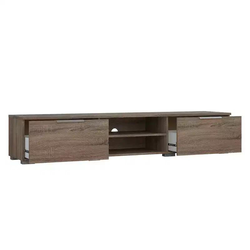 Tvilum, Match 2 Drawer 2 Shelf TV Stand, Truffle Oak