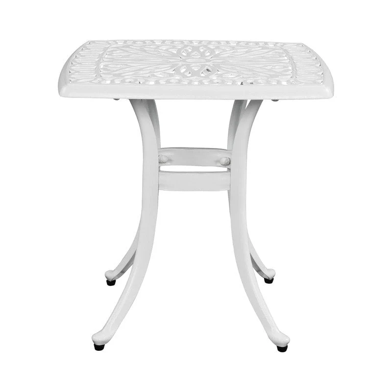 Patio 21  Cast Aluminum Dining Table with Umbrella Hole