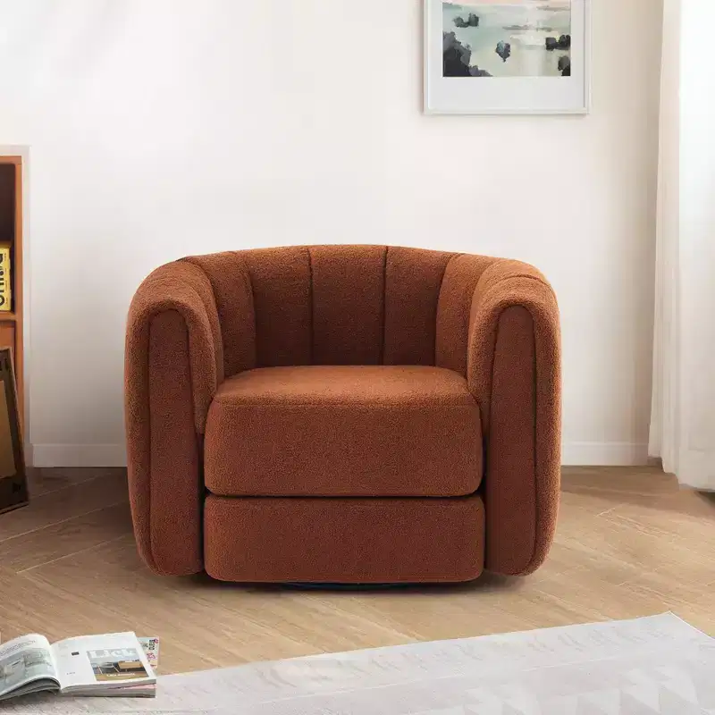 Modern Swivel Barrel Chair